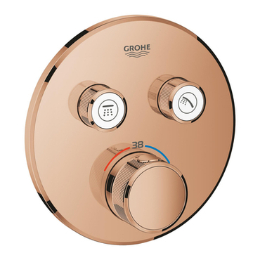 Baterie podomítková termostatická Grohe Grohtherm SmartControl 2-cestná Warm Sunset 29119DA0