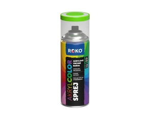 Barva akrylová vrchní Roko AKRYCOLOR Sprej zelenožlutá, 400 ml