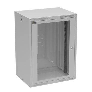 Rozvaděč datový nástěnný 19" Solarix GrandN DUO 16U skleněné dveře