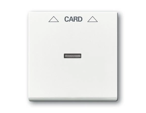 Kryt spínač kartový s průzorem ABB Future, Solo studio bílá