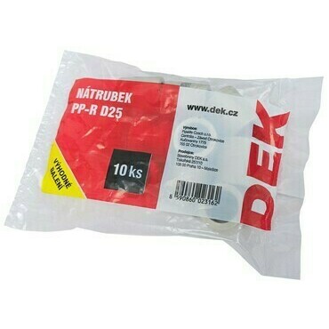 Nátrubek Pipelife PP-R 25 mm (balení 10 ks)