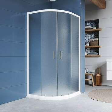 Kout sprchový Mereo Kora CK35101Z 900×900 mm bílý/Grape R550