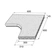 Lem bazénový vnitřní roh R90–160 Presbeton VERTO reliéfní šedá 600×600×45 mm