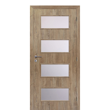 Dveře interiérové Solodoor SMART 17 pravé šířka 800 mm dub alpský
