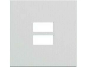 Kryt zásuvka USB nabíjecí Hager lumina 45×45 mm bílá lesk