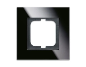 Rámeček ABB Solo carat jednonásobný černé sklo