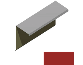 Ukončení pultové střechy RS360S-60 SP 25 RAL 3000 červená