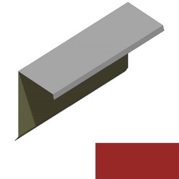 Ukončení pultové střechy RS360S-60 SP 25 RAL 3000 červená