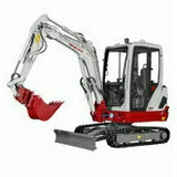 Minirypadlo 2,5 t TAKEUCHI TB 225 Powertilt Martin