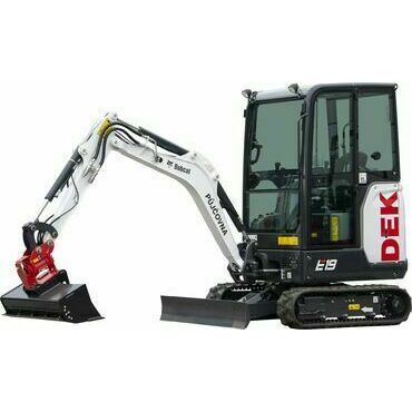 Minirypadlo 2 t BOBCAT E19 Powertilt Lehnhoff