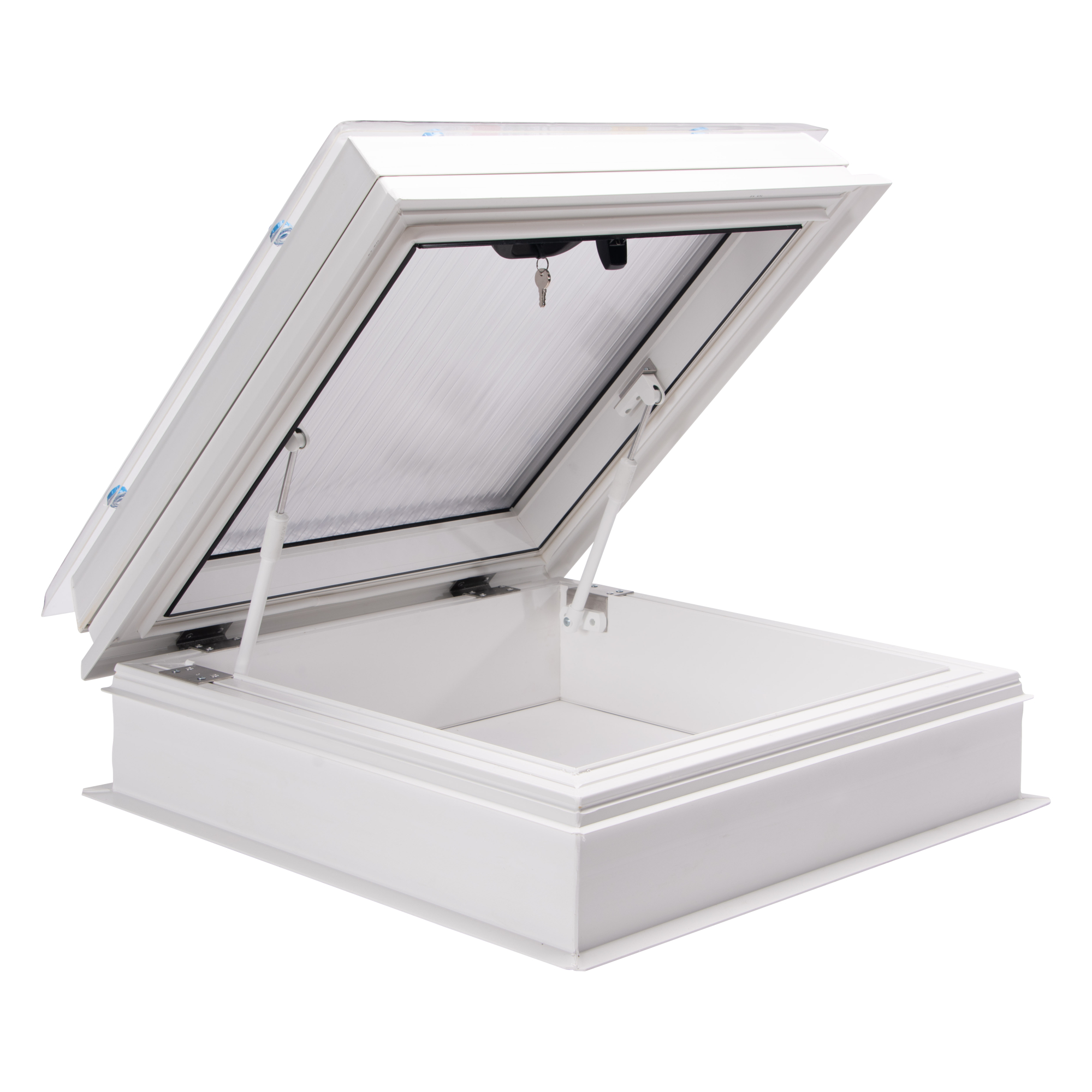 Výlez kopulový průhledný DEKLIGHT BOX ACG OPE/RAp kop/PC manžeta 15 cm 100×100 cm