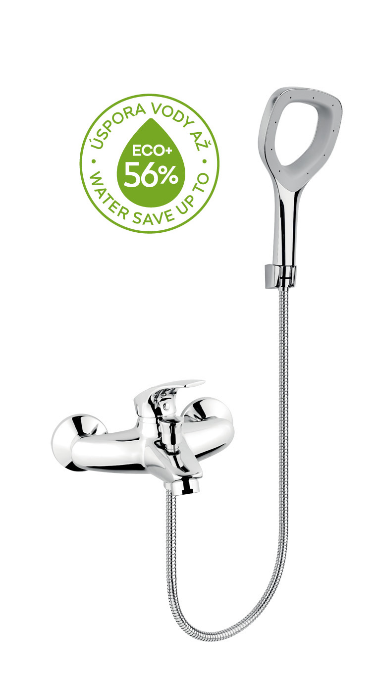 Baterie vanová nástěnná 150 mm chrom