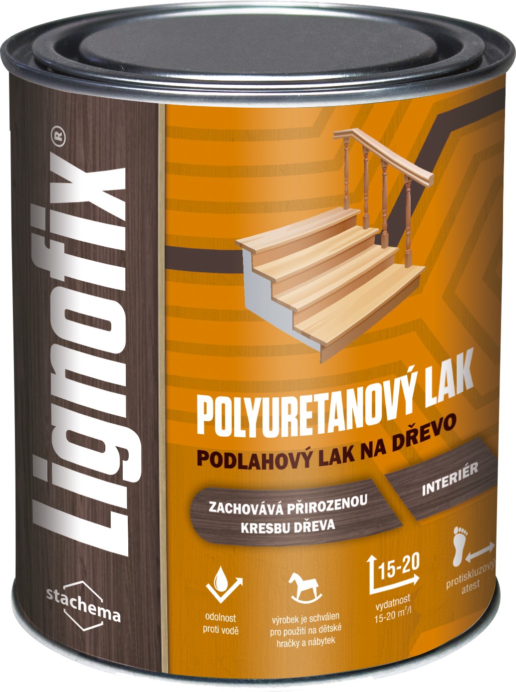 Lak polyuretanový Lignofix lesk 2,5 l