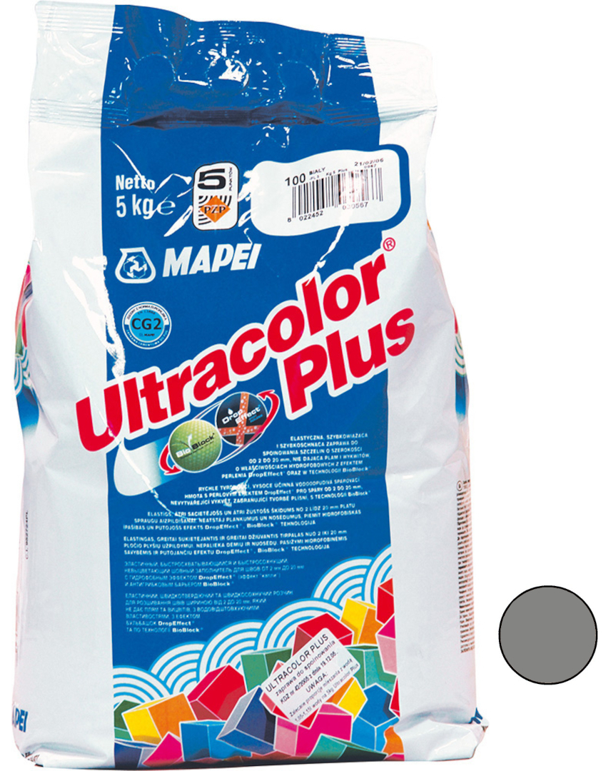 Hmota spárovací Mapei Ultracolor Plus 113 cementově šedá 2 kg
