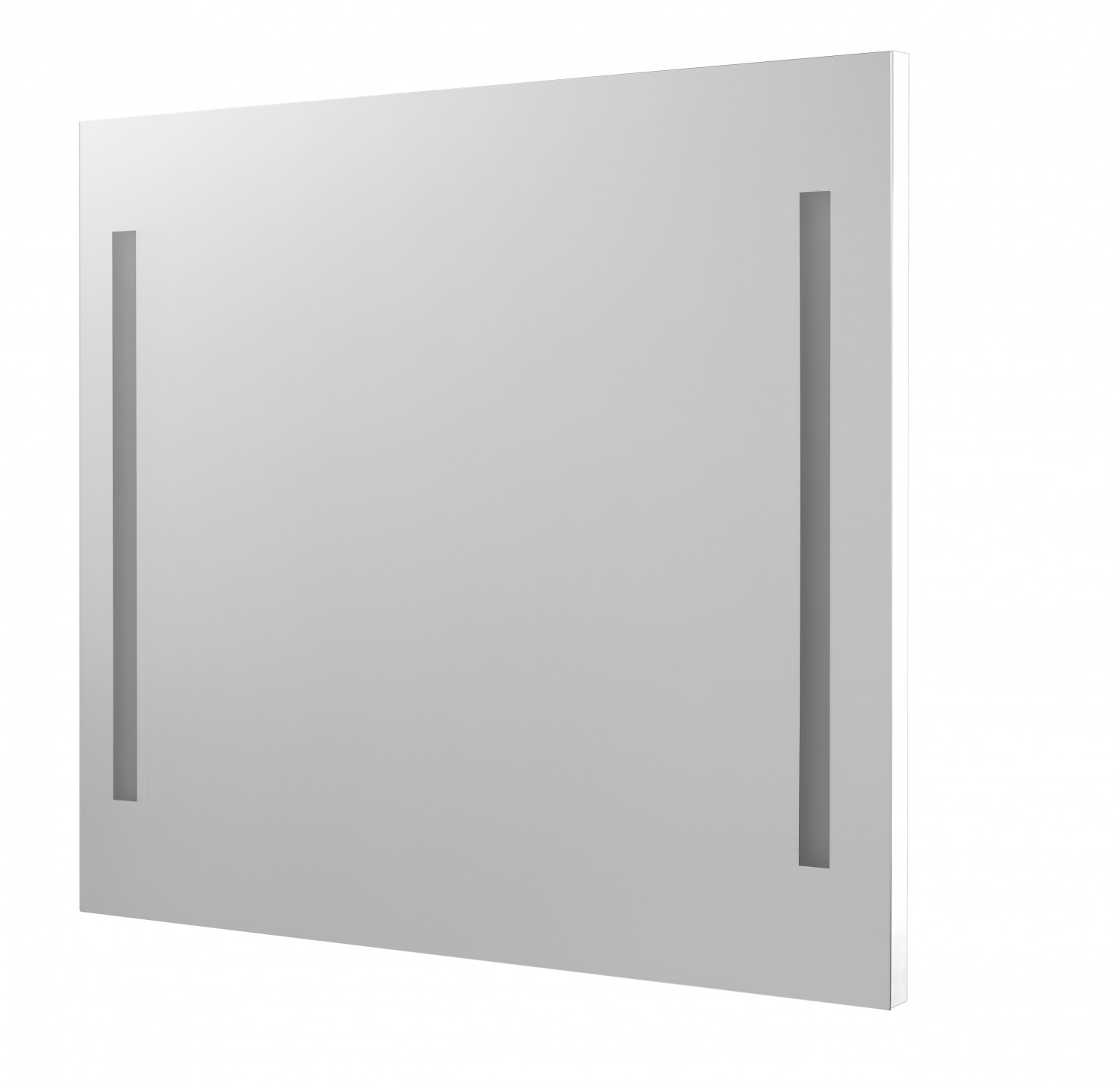 Zrcadlo s LED osvětlením Dřevojas STRIPE ZCO 90 bílá mat