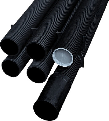 Chránička korugovaná pevná Fränkische Kabuflex černá 75 mm 6 m