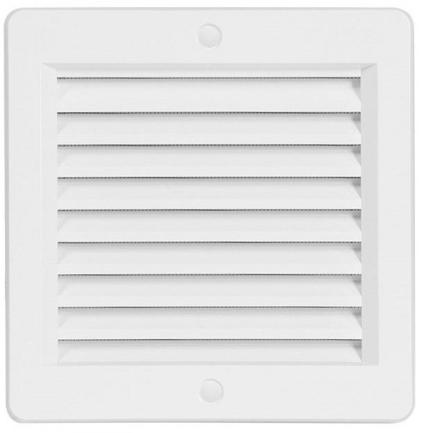 Mřížka větrací se sítí HACO VM 150×150 mm bílá