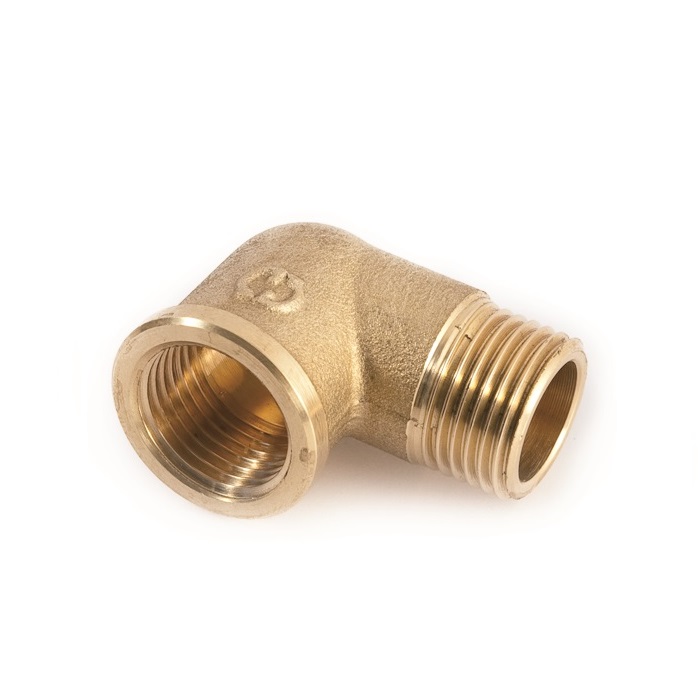 Koleno 90° mosazné 1/2" MF
