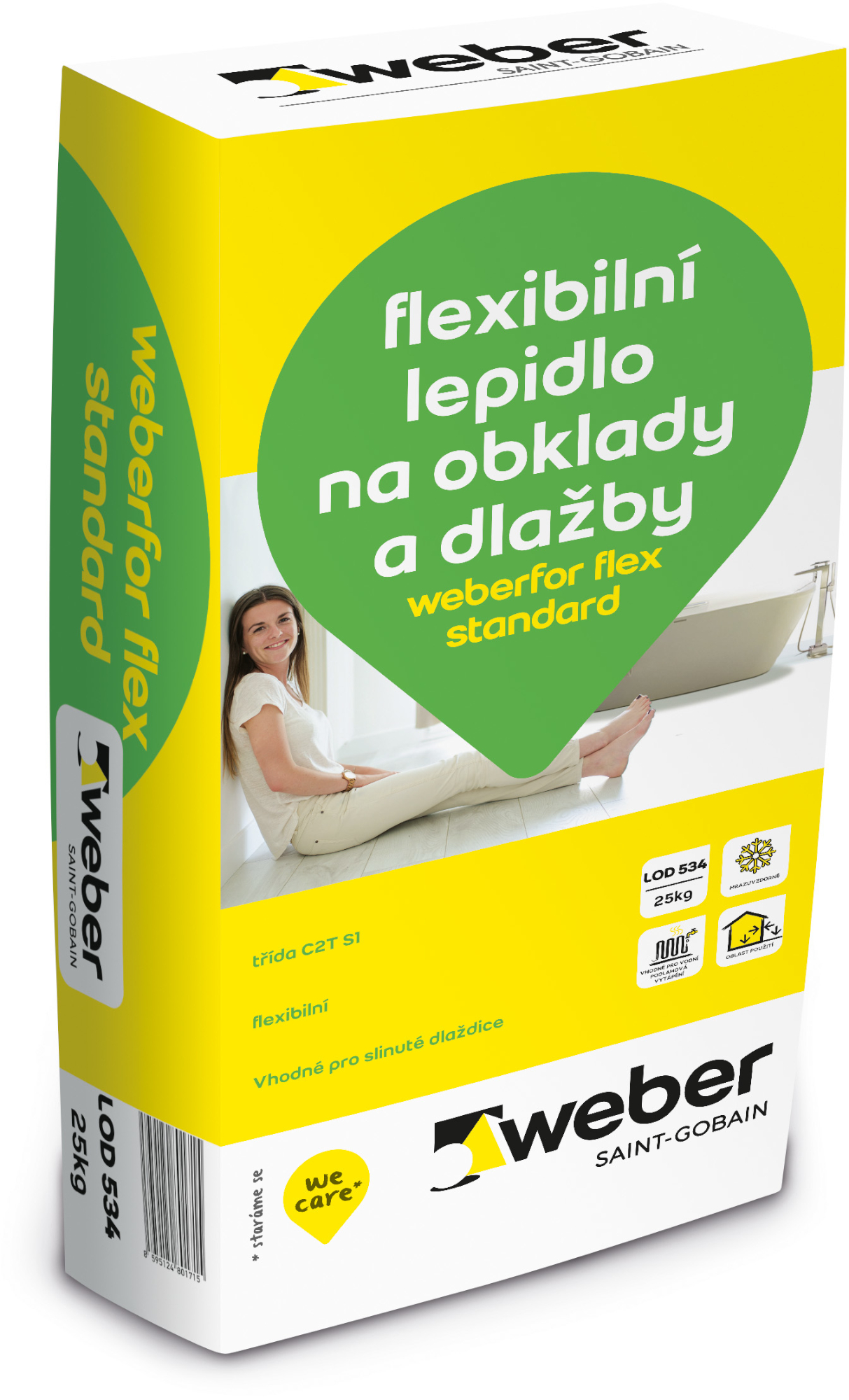Lepidlo flexibilní weberfor flex standard 25 kg