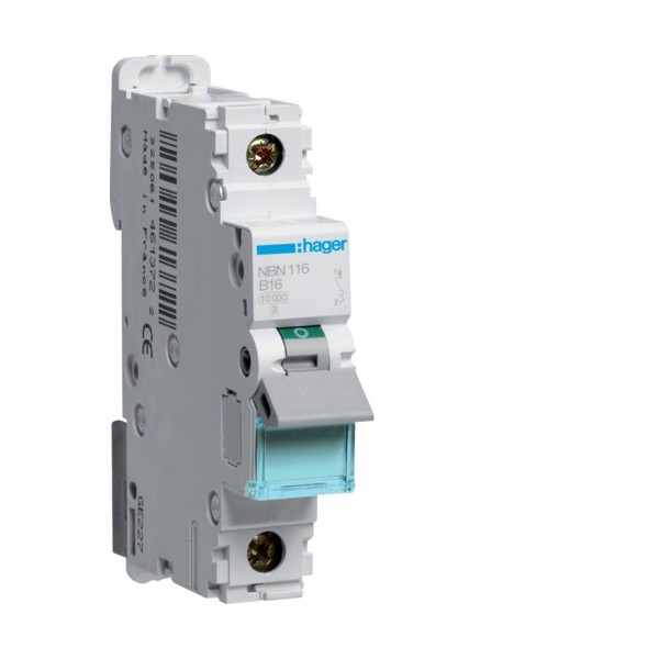 Jistič Hager NBN116 10 kA B 16 A