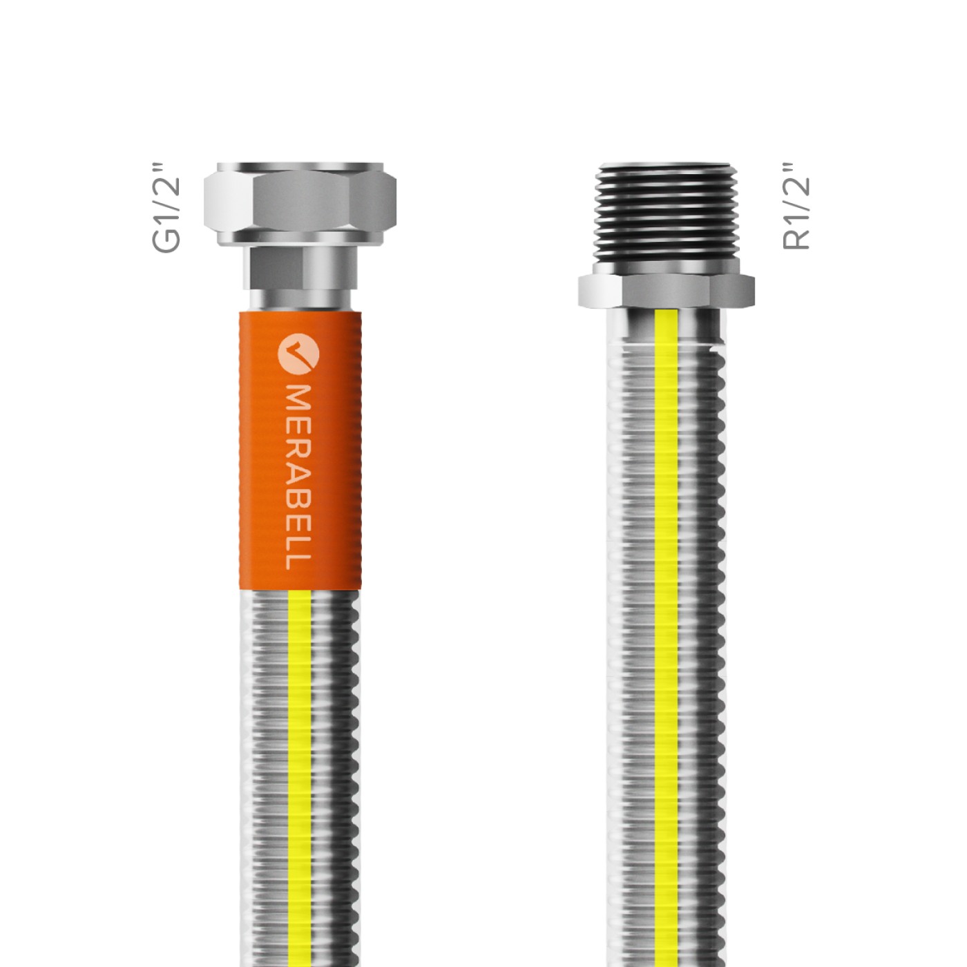 Hadice flexi Merabell Gas Classic R1/2"–G1/2" 100 cm