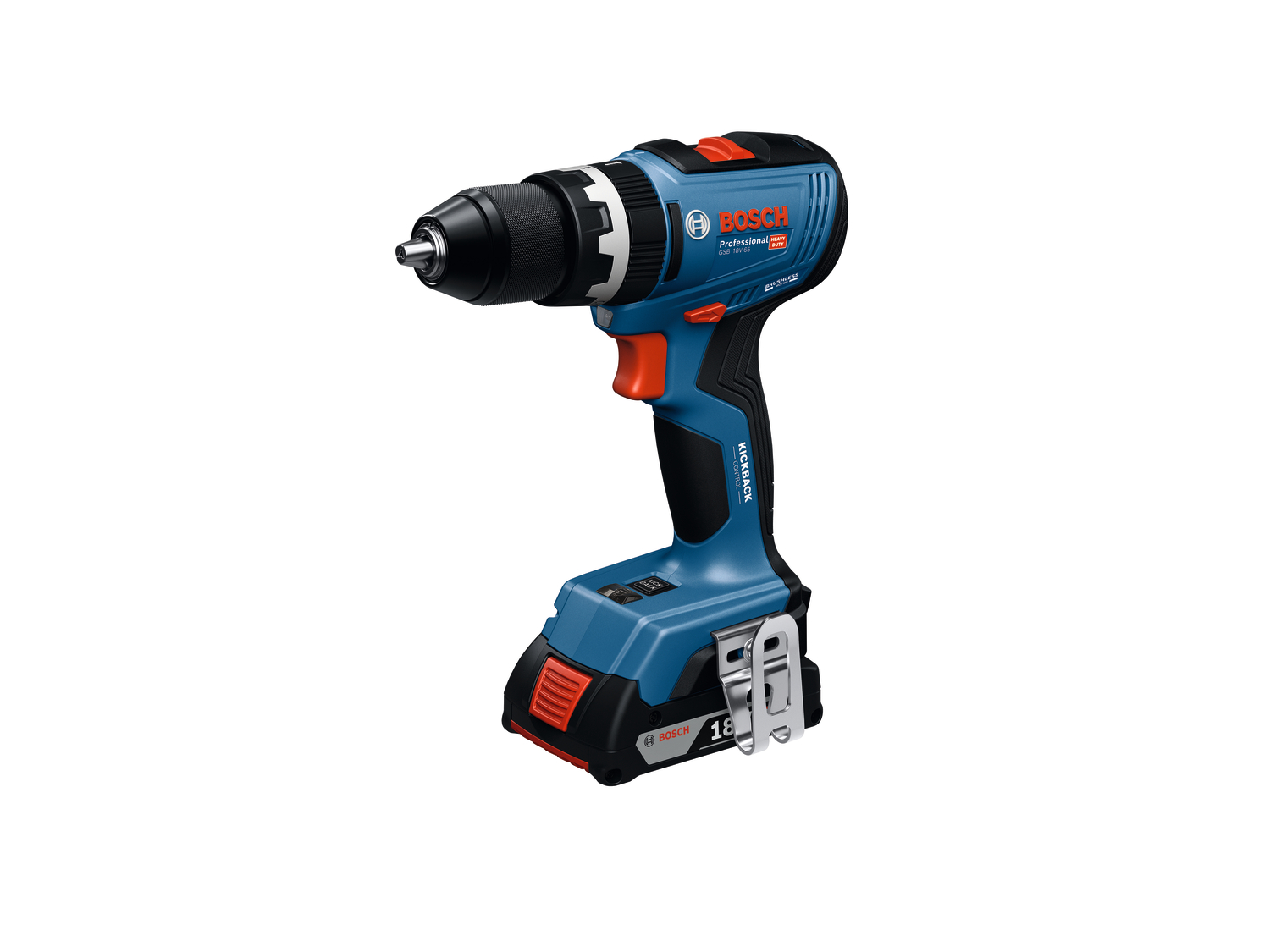Šroubovák vrtací s příklepem AKU Bosch GSB 18V-65