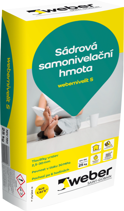 Hmota samonivelační webernivelit S 25 kg