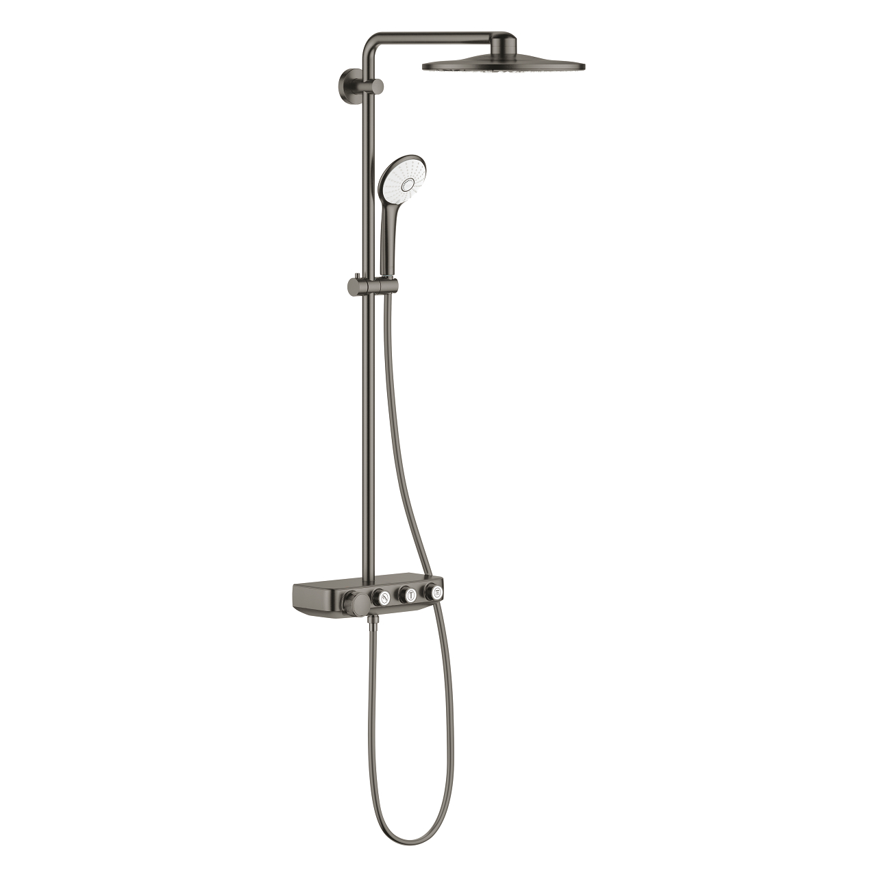 Systém sprchový termostatický Grohe Euphoria SmartControl System 310 Duo kartáčovaný Hard Graphite 26507AL0