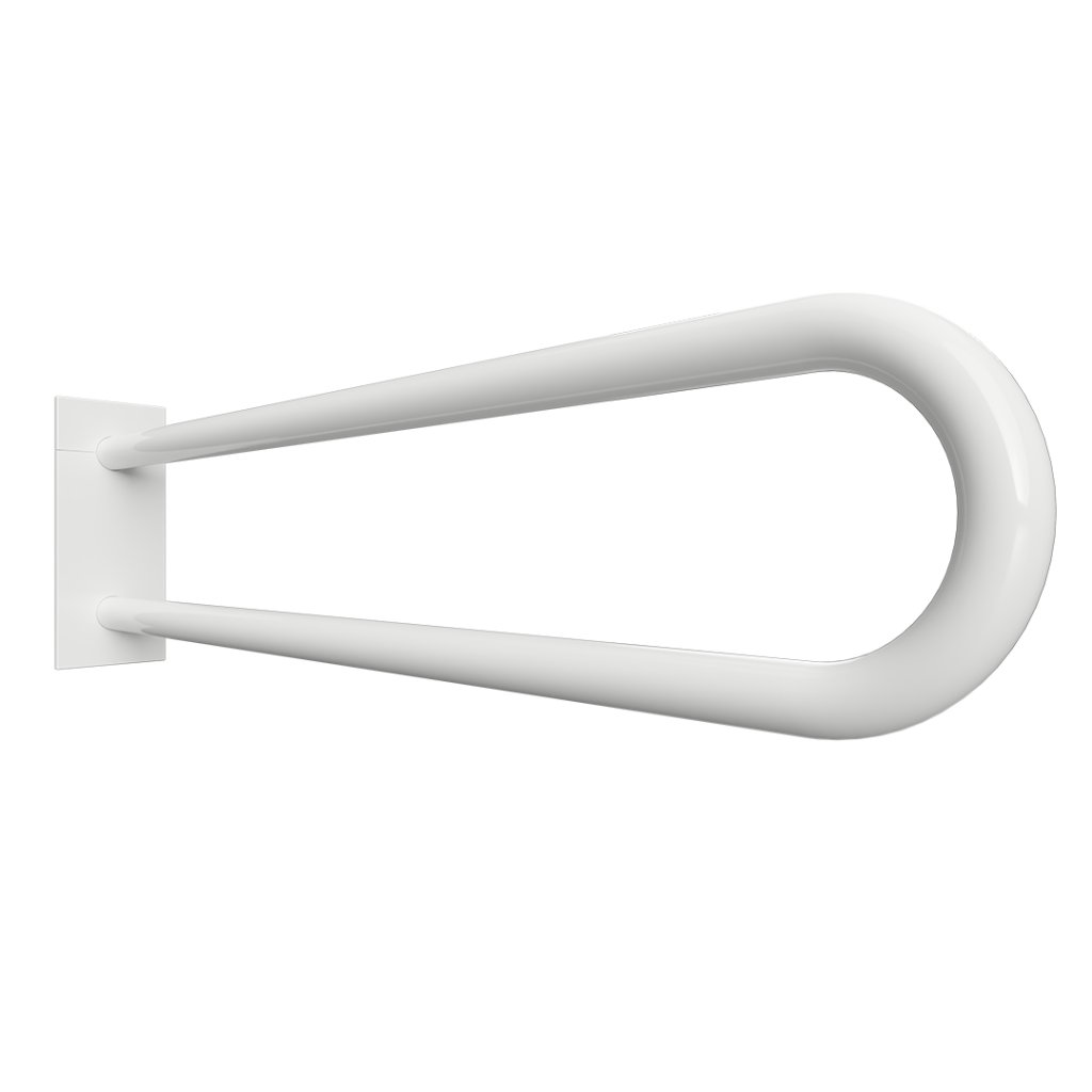 Madlo podpěrné ve tvaru U Bemeta Help 813 mm s krytkou bílá
