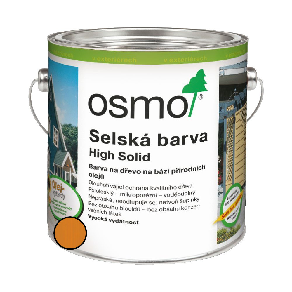 Nátěr venkovní Osmo 2203 Selská barva smrkově žlutá 0,75 l