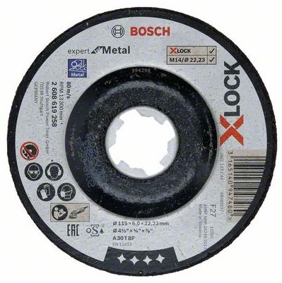 Kotouč hrubovací Bosch Expert for Metal X-LOCK 115×6 mm