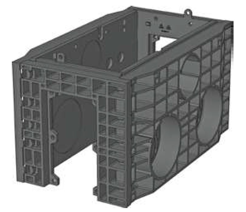 Rám modulový Langmatz EK278 350 mm obdélníkové otvory