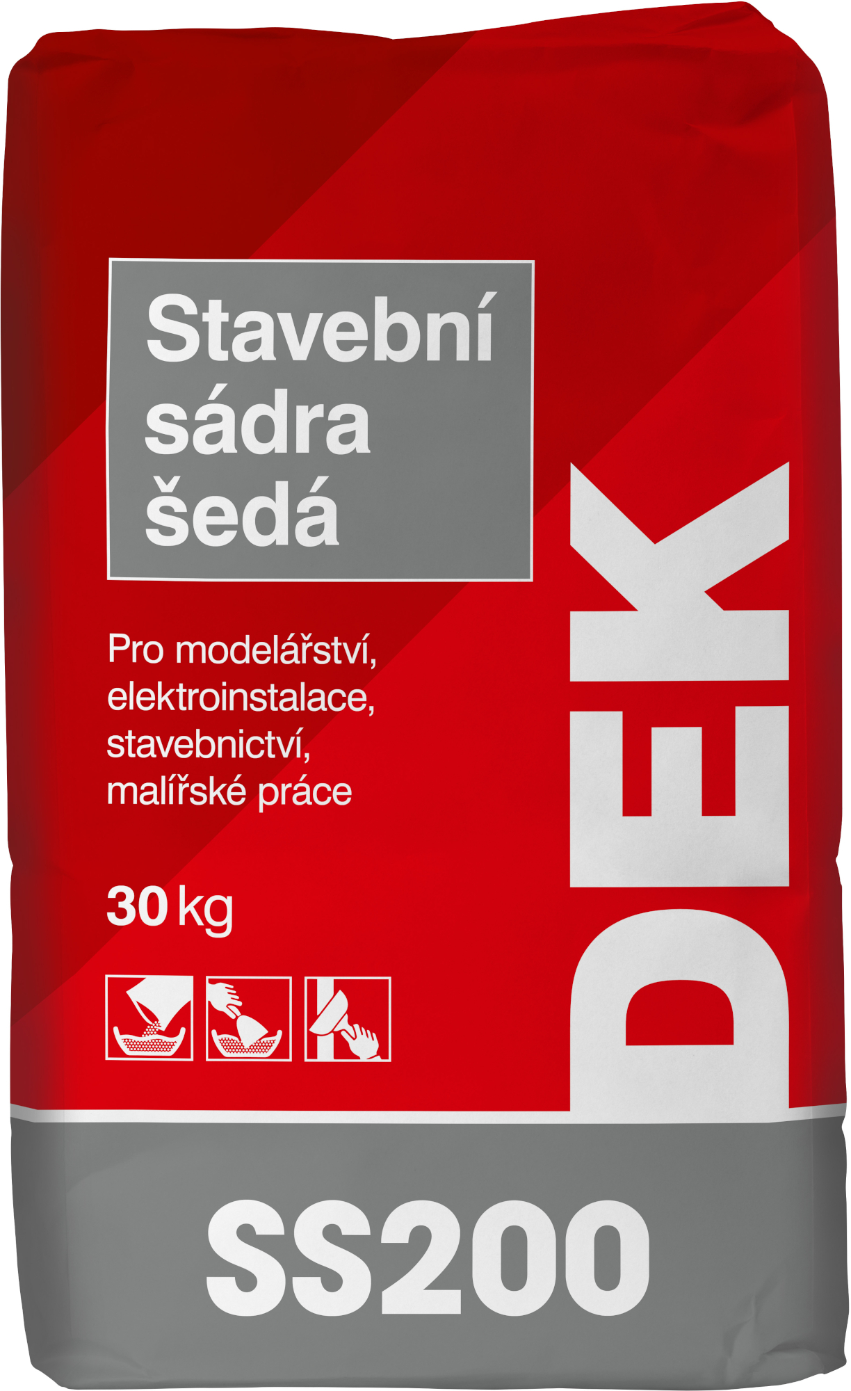 Sádra stavební DEK 30 kg šedá