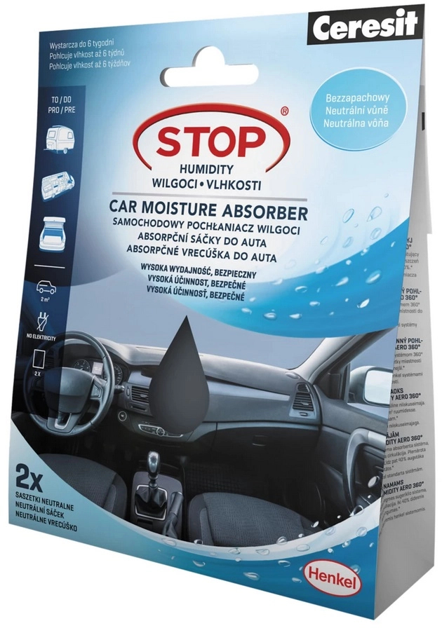 Levně Sáčky absorbční Ceresit STOP VLHKOSTI 2×50 g