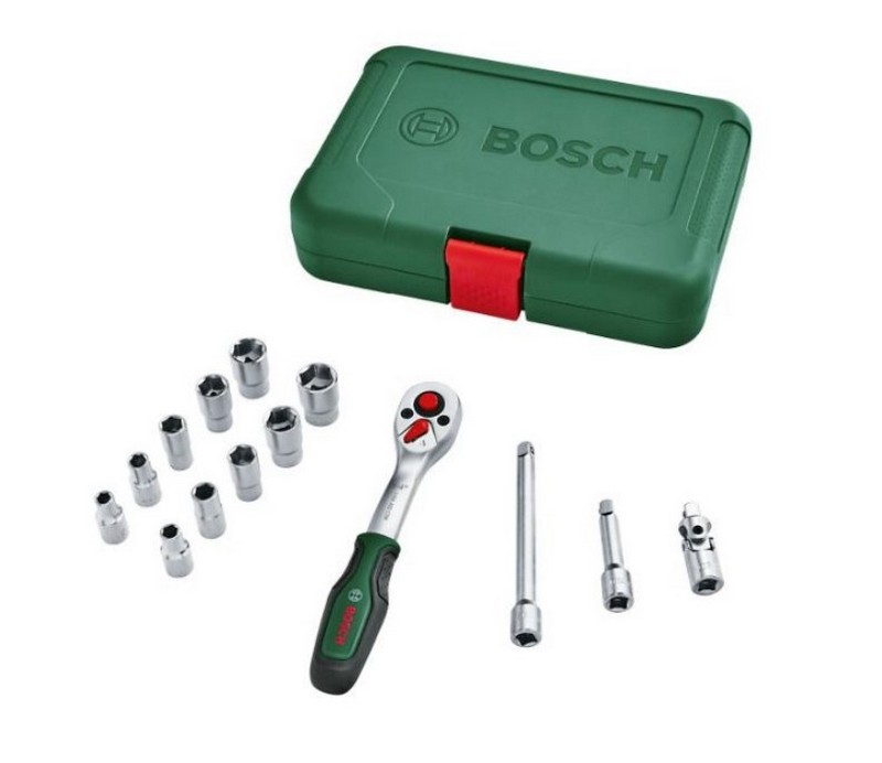 Sada nástrčných klíčů Bosch 1/4" 14 ks