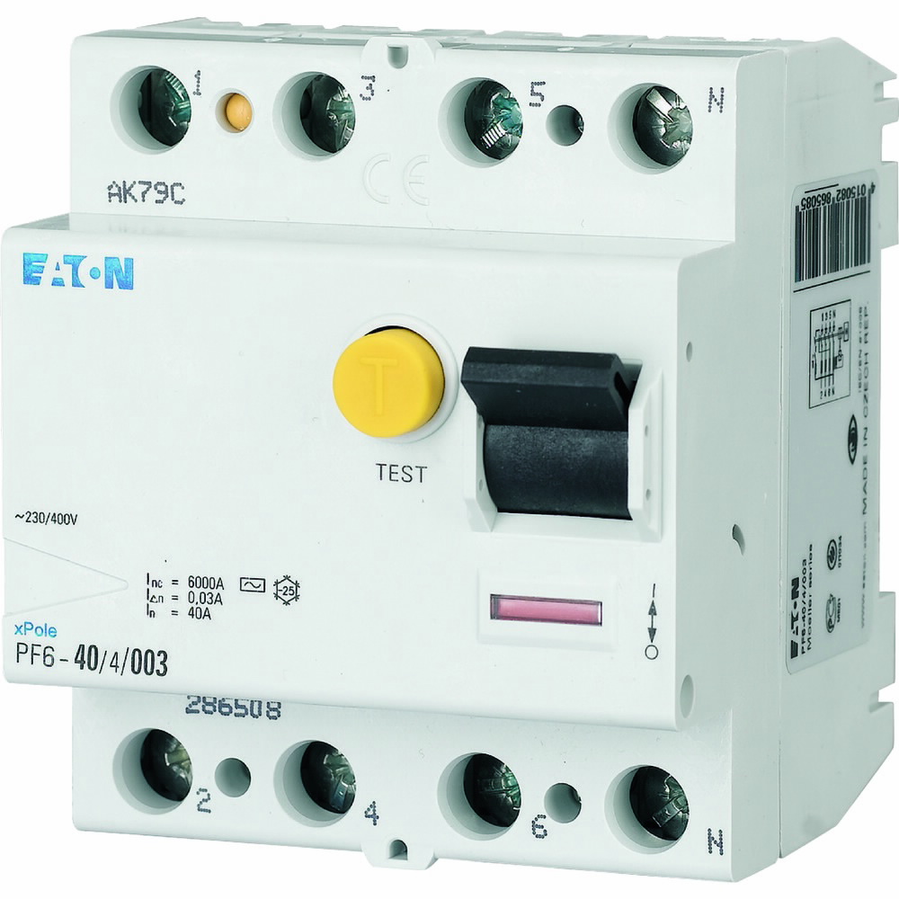 Chránič proudový Eaton PF6-40/4/003 A