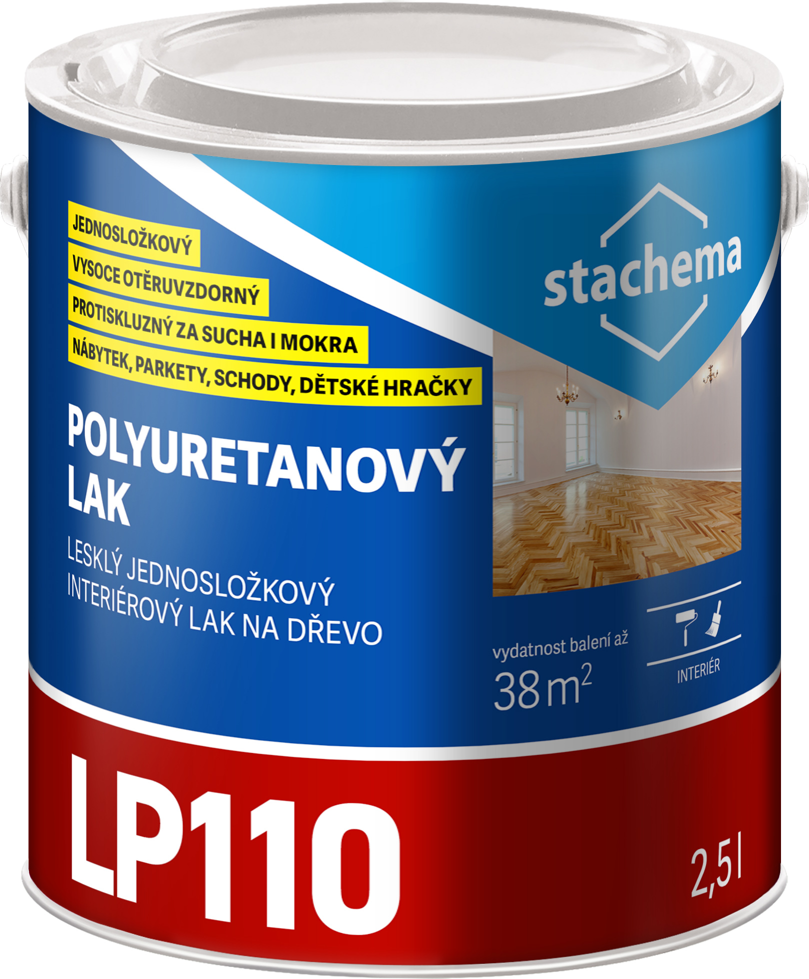 Lak polyuretanový Lignofix / LP110 lesklý 2,5 l