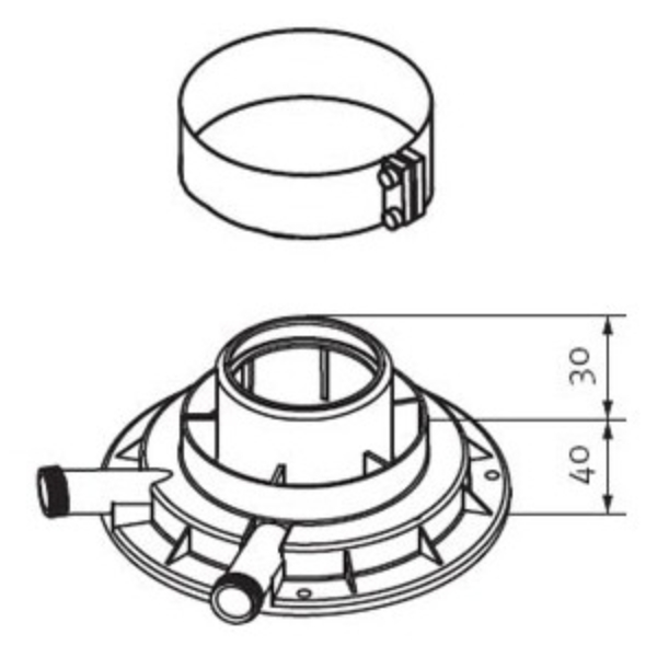 Adaptér vertikální připojovací Protherm 60/100