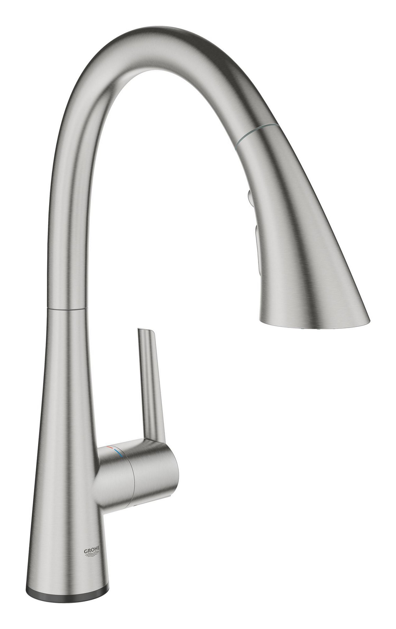 Baterie elektronická dřezová Grohe Zedra Touch SuperSteel 30219DC2