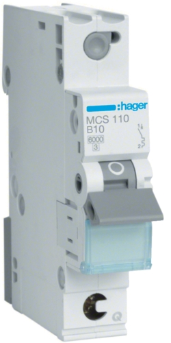 Jistič bezšroubový Hager MCS110 6 kA C 10 A