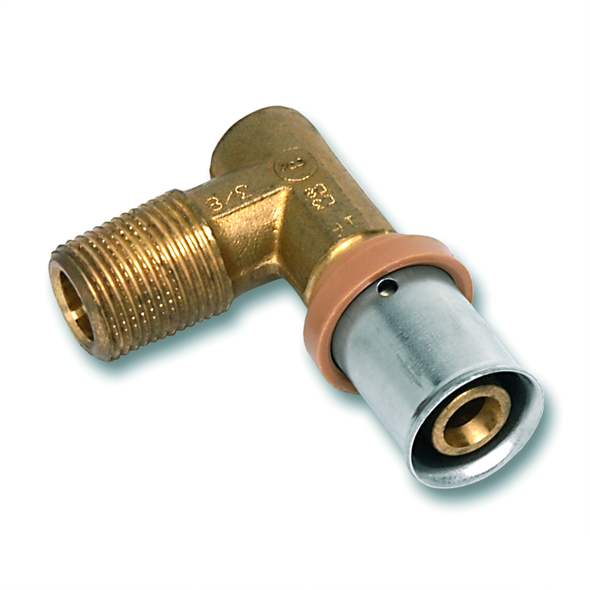 Koleno 90° Sanha 3fit-Press 26×3/4" vnější závit