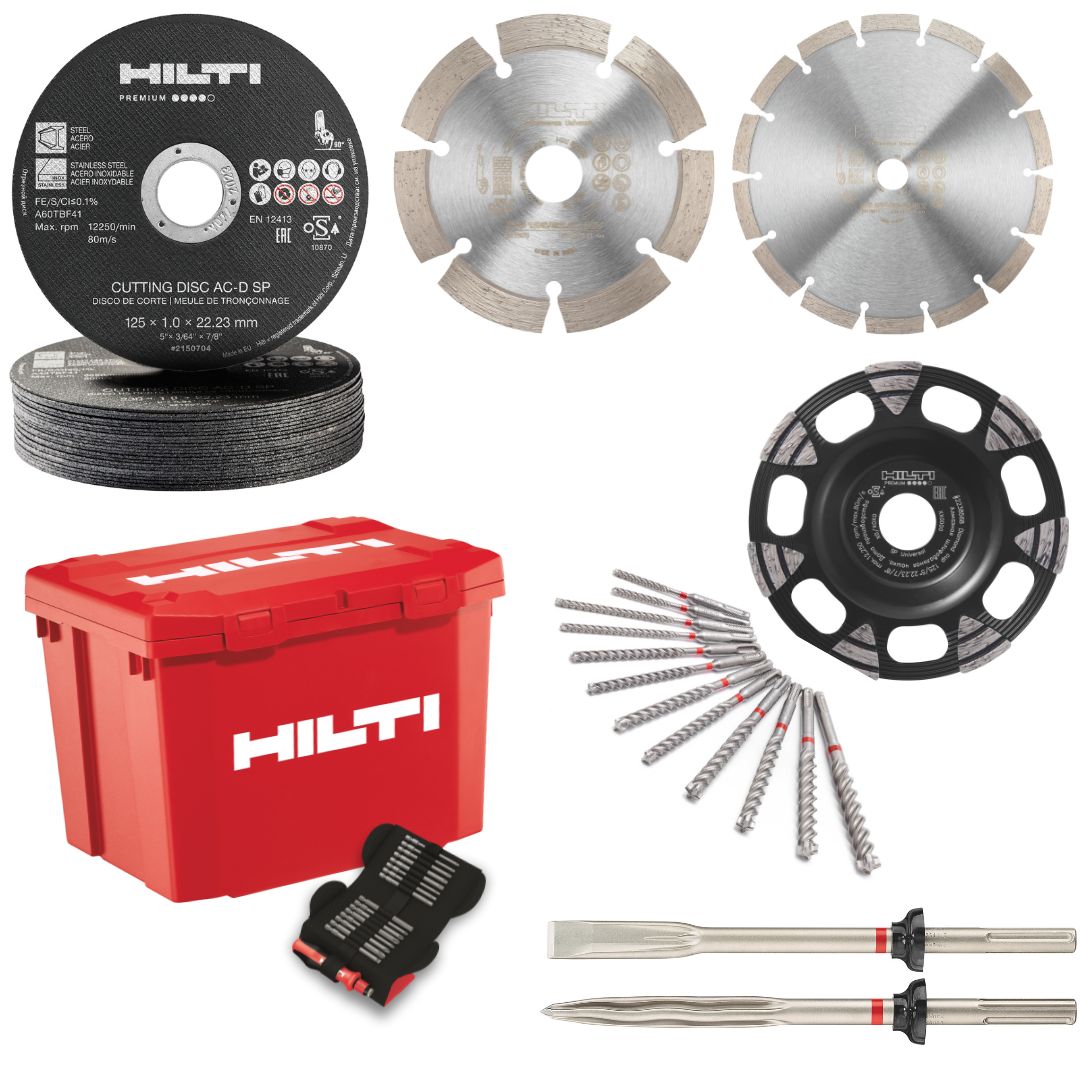 Sada příslušenství Hilti 54 ks + sada šroubováků a box
