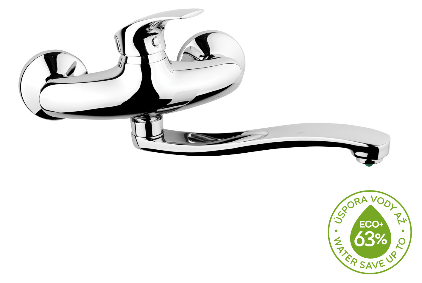 Baterie umyvadlová/dřezová nástěnná Novaservis Metalia 57070,0E 150 mm ECO+ chrom