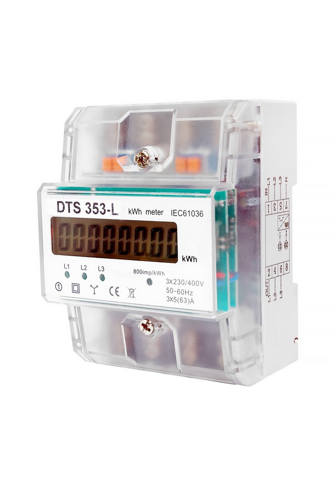 Elektroměr podružný Eleman DTS 353-L 80A