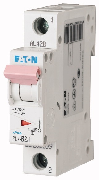 Jistič Eaton PL7-B2/1 10 kA B 2 A
