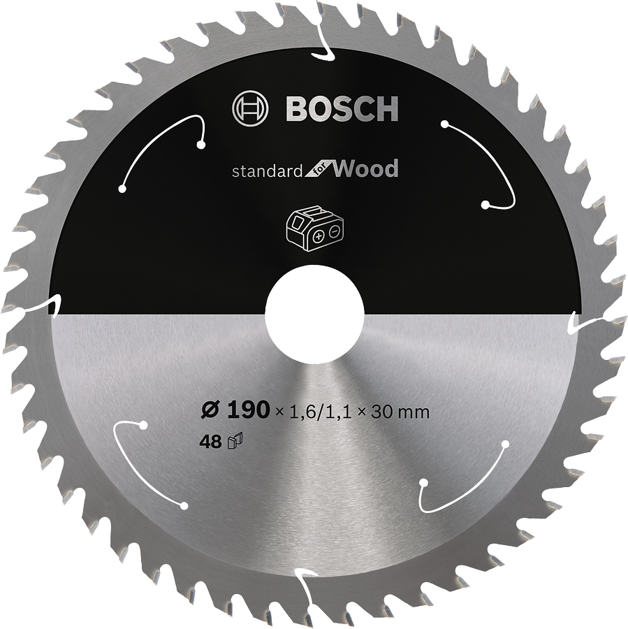 Kotouč Bosch Standard for Wood AKU 190×30×1,1 mm 48 z.