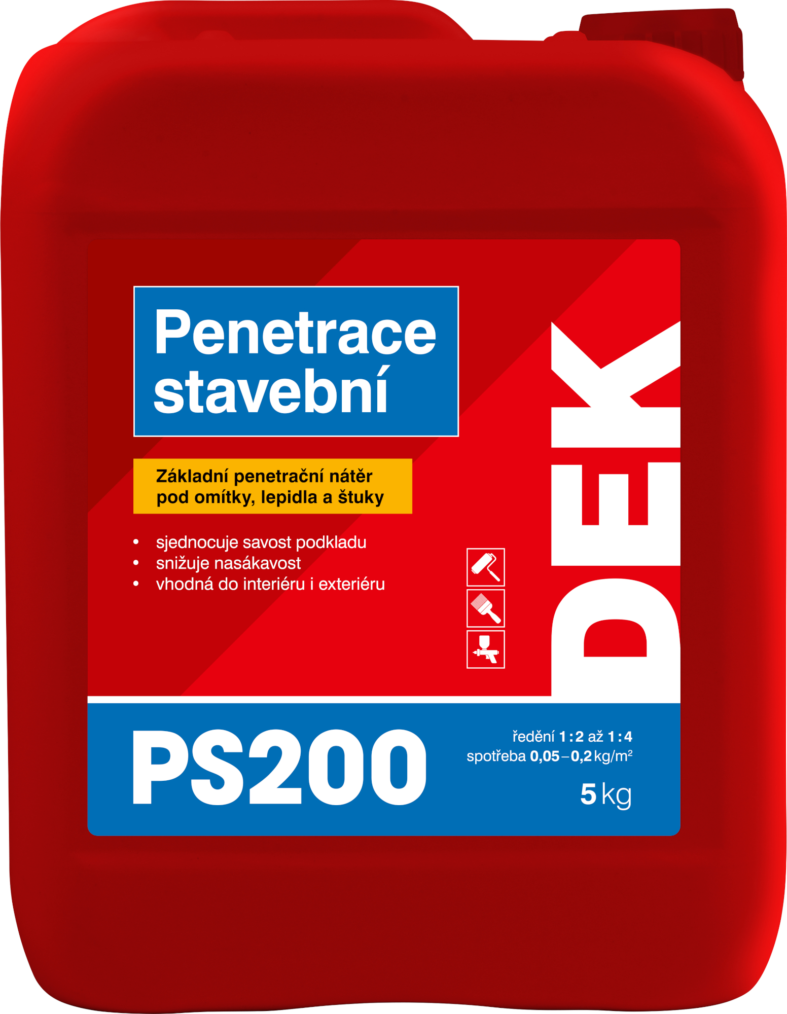 Penetrace stavební DEK PS200 5 kg
