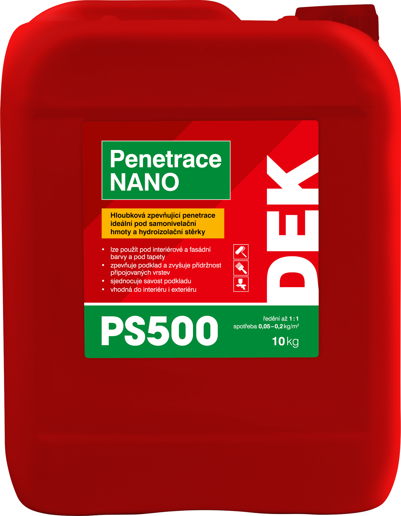 Penetrace stavební DEK NANO PS500 10 kg