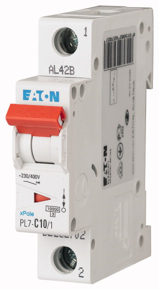 Jistič Eaton PL7-C10/1 10 kA C 10 A