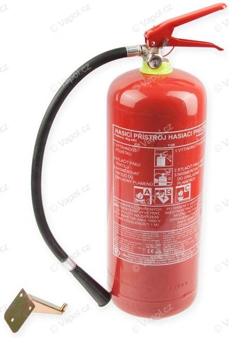 Přístroj hasicí práškový 6 kg s revizí